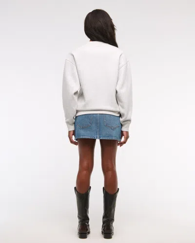 Abercrombie & Fitch Good Day Graphic Sunday Crew In Blue