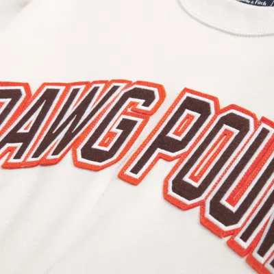 Abercrombie & Fitch Cleveland Browns Graphic Oversized Sunday Crew In White