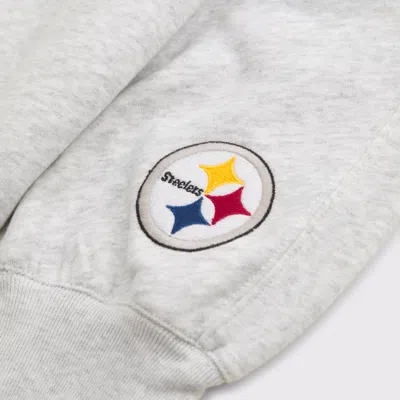Abercrombie & Fitch Pittsburgh Steelers Graphic Oversized Sunday Crew In White