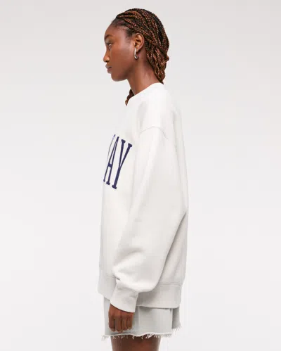 Abercrombie & Fitch Game Day  Sunday Crew In White