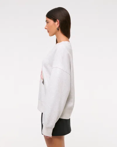 Abercrombie & Fitch Budweiser Classic Sunday Crew In Gray