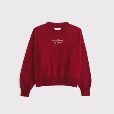 Abercrombie & Fitch Manifesting A Nap Graphic Easy Sunday Crew