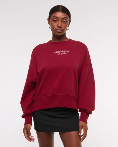 Abercrombie & Fitch Manifesting A Nap Graphic Easy Sunday Crew