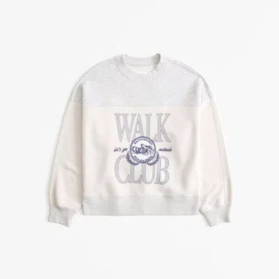 Abercrombie & Fitch Sporty Classic Sunday Crew In Neutral