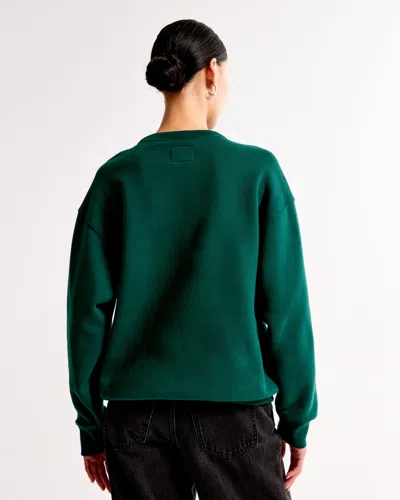 Abercrombie & Fitch Ski Destination Sunday Crew In Green