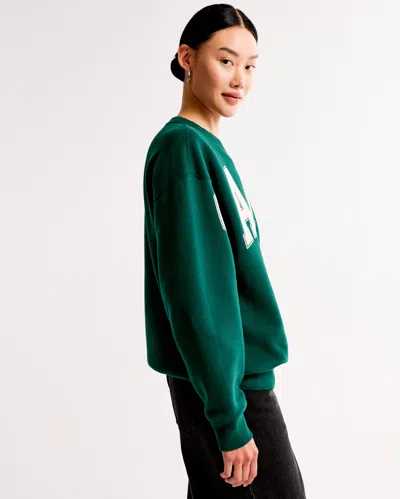 Abercrombie & Fitch Ski Destination Sunday Crew In Green