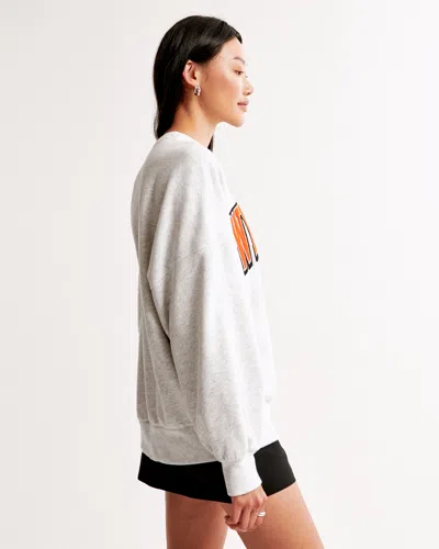 Abercrombie & Fitch Cincinnati Bengals Graphic Oversized Sunday Crew In White