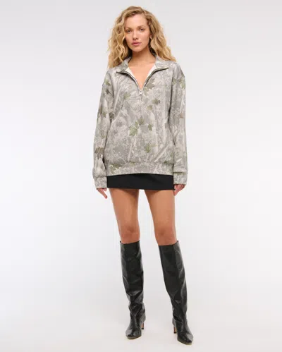 Abercrombie & Fitch Sunday Half-zip In Multi