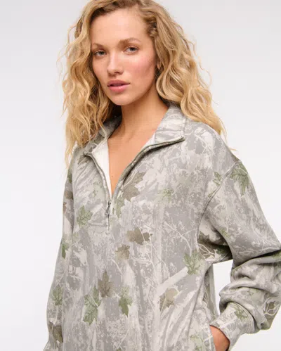 Abercrombie & Fitch Sunday Half-zip In Multi