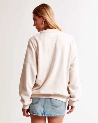 Abercrombie & Fitch Philadelphia Eagles Graphic Oversized Sunday Crew In Neutral