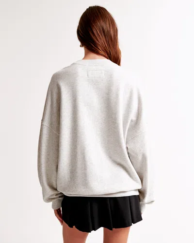 Abercrombie & Fitch Houston Texans Graphic Oversized Sunday Crew In Gray