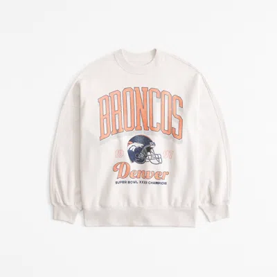 Abercrombie & Fitch Denver Broncos Graphic Oversized Sunday Crew