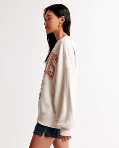 Abercrombie & Fitch Denver Broncos Graphic Oversized Sunday Crew
