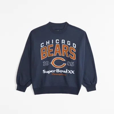 Abercrombie & Fitch Chicago Bears Graphic Oversized Sunday Crew