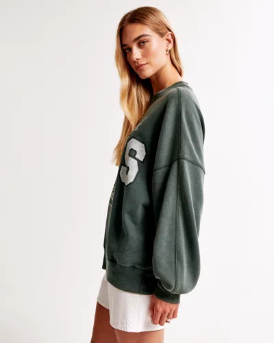 Abercrombie & Fitch New York Jets Graphic Oversized Sunday Crew