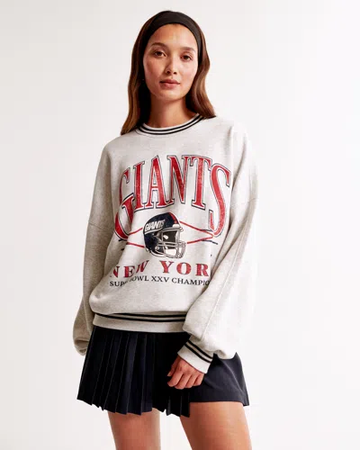 Abercrombie & Fitch New York Giants Graphic Oversized Sunday Crew
