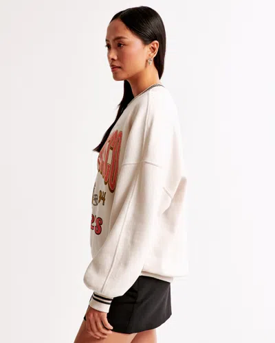 Abercrombie & Fitch San Francisco 49ers Graphic Oversized Sunday Crew