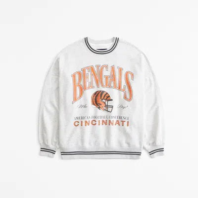Abercrombie & Fitch Cincinnati Bengals Graphic Oversized Sunday Crew