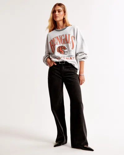Abercrombie & Fitch Cincinnati Bengals Graphic Oversized Sunday Crew