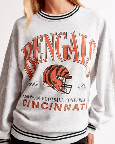 Abercrombie & Fitch Cincinnati Bengals Graphic Oversized Sunday Crew