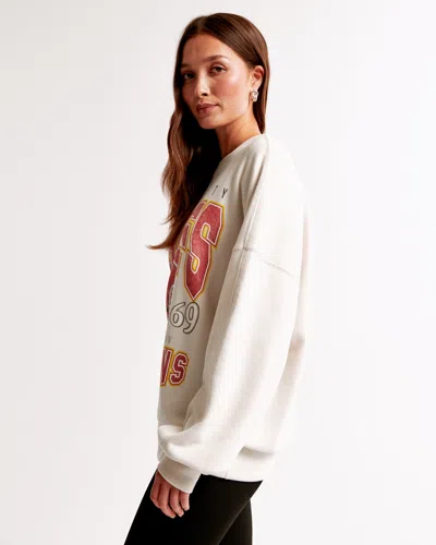 Abercrombie & Fitch Kansas City Chiefs Graphic Oversized Sunday Crew
