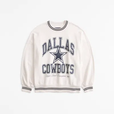 Abercrombie & Fitch Dallas Cowboys Graphic Oversized Sunday Crew