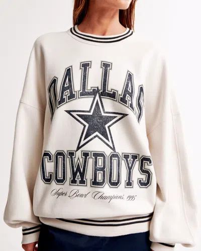 Abercrombie & Fitch Dallas Cowboys Graphic Oversized Sunday Crew