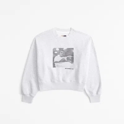 Abercrombie & Fitch Vol. 28 Muhammad Ali Graphic Sunday Crew In Gray