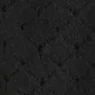 Abercrombie & Fitch Shrunken Pointelle Crew Cardigan In Black