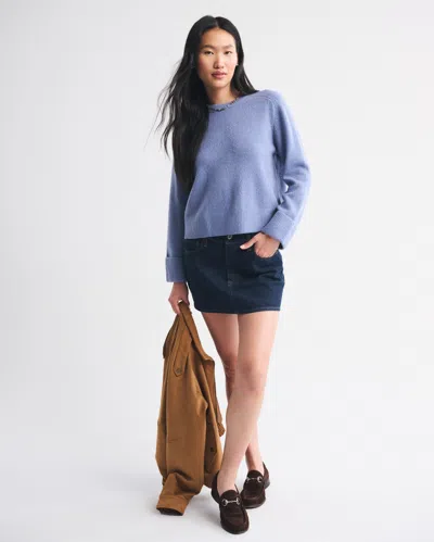 Abercrombie & Fitch The A&f Madeline Crew Sweater In Blue