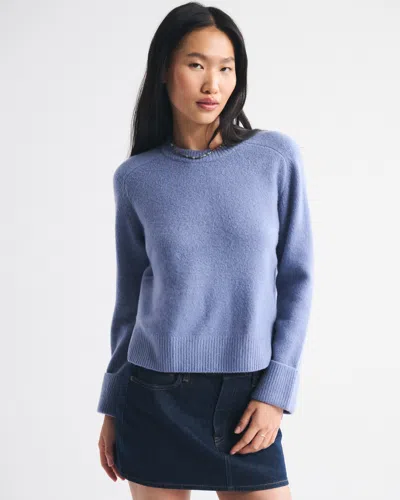 Abercrombie & Fitch The A&f Madeline Crew Sweater In Blue