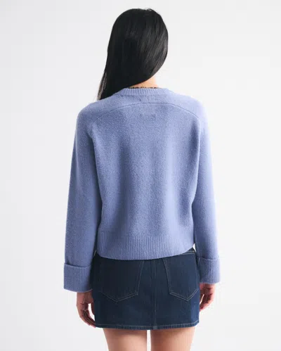 Abercrombie & Fitch The A&f Madeline Crew Sweater In Blue