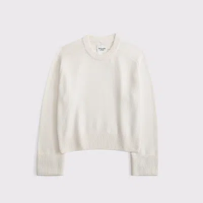 Abercrombie & Fitch The A&f Madeline Crew Sweater In White