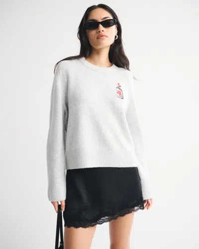 Abercrombie & Fitch The A&f Madeline Diet Coke Crew Sweater In Gray