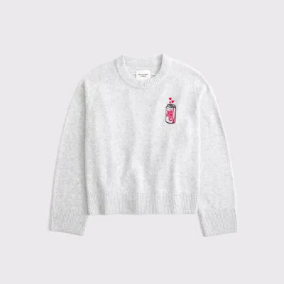 Abercrombie & Fitch The A&f Madeline Diet Coke Crew Sweater In Gray