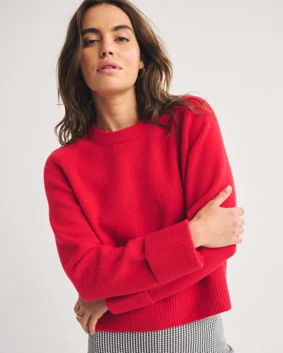 Abercrombie & Fitch The A&f Madeline Crew Sweater In Red