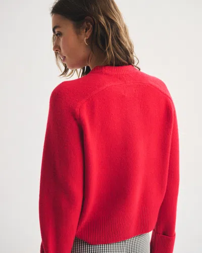 Abercrombie & Fitch The A&f Madeline Crew Sweater In Red