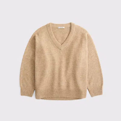 Abercrombie & Fitch Dad V-neck Sweater In Brown