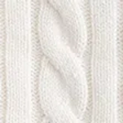 Abercrombie & Fitch Double Zipper Cable-knit Cardigan In White