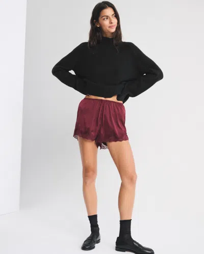 Abercrombie & Fitch Easy Mockneck Sweater In Black