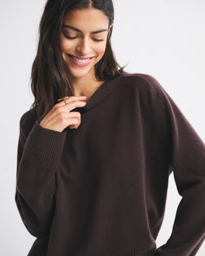Abercrombie & Fitch The A&f Madeline Cashmere Crew Sweater In Brown