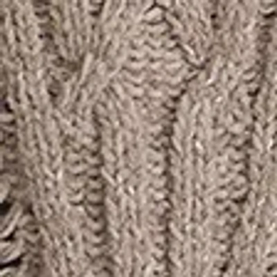 Abercrombie & Fitch Textural Stitch Cable Crew Sweater In Brown