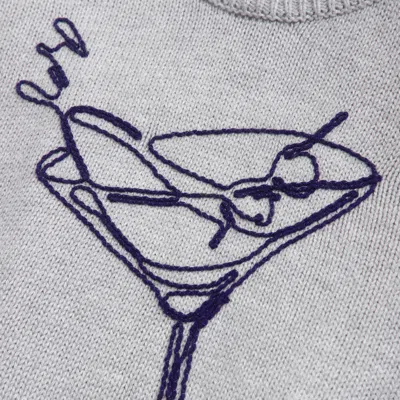 Abercrombie & Fitch The A&f Madeline Martini Crew Sweater In Gray