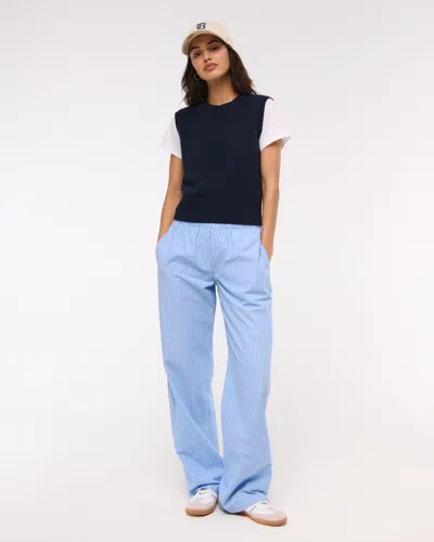 Abercrombie & Fitch Cashmere Sweater Shell Top In Blue