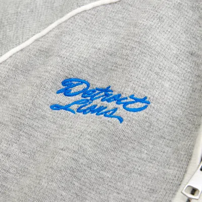 Abercrombie & Fitch Detroit Lions Mockneck Zipper Cardigan In Gray