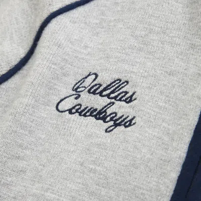 Abercrombie & Fitch Dallas Cowboys Mockneck Zipper Cardigan In Gray