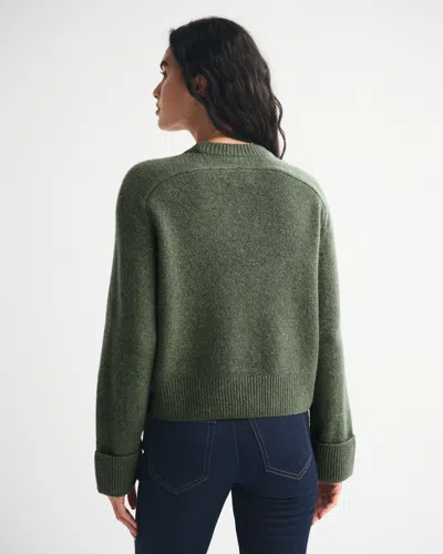 Abercrombie & Fitch The A&f Madeline Crew Sweater In Green