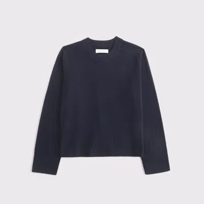 Abercrombie & Fitch The A&f Madeline Cashmere Crew Sweater In Purple