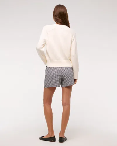 Abercrombie & Fitch The A&f Madeline Lobster Crew Sweater In White