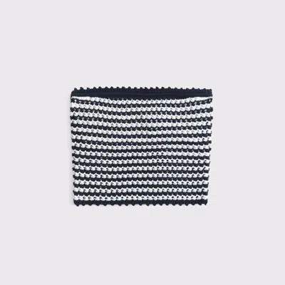 Abercrombie & Fitch Crochet-style Tube Top In Black